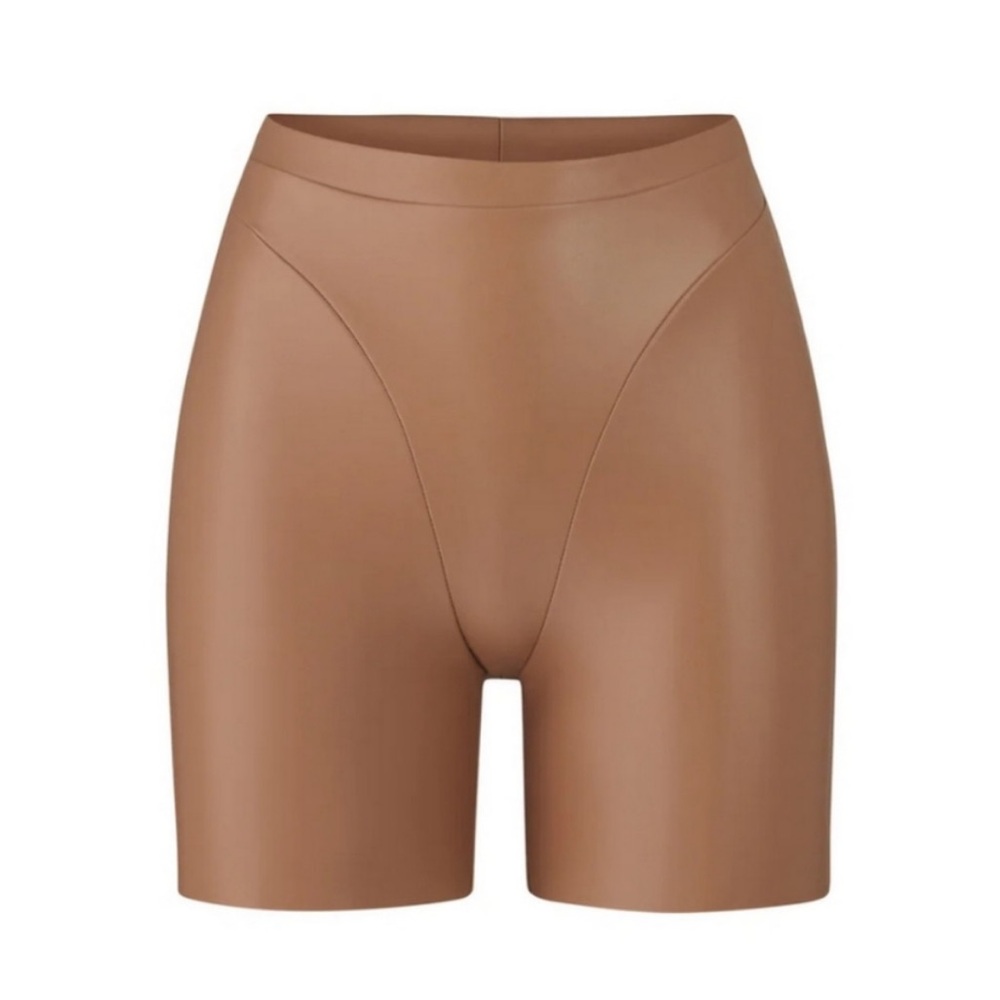 Skims Faux Leather Bike Shorts